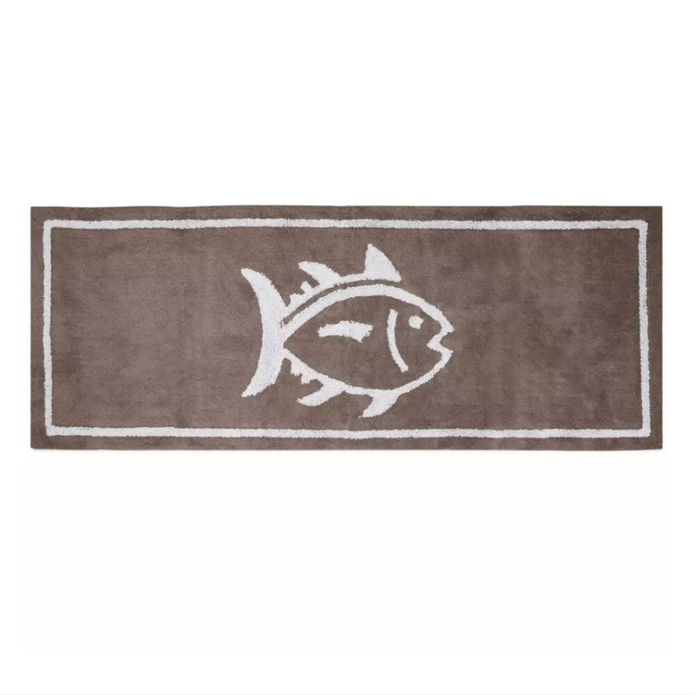 New Southern Tide Skip Jack Fish Bath Rug Runner Mat 22" by 60"